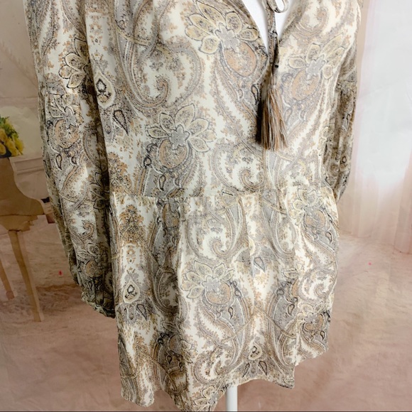 Joie Women’s Haiku Blouse in Bullion sheer - Picture 6 of 11